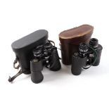 7-12 x 40 Swift Model 847 binoculars, cased; 12 x 50 Greenkat binoculars, cased (2)