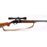 S1 .22 Remington Speedmaster Model 552 semi automatic rifle, 21½ ins barrel threaded for