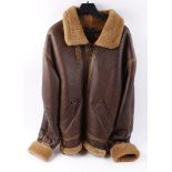 1960's reproduction WWII sheepskin flying jacket