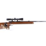 S1 .22 Anschutz Match 54 bolt action target rifle, 27½ ins heavy target barrel, three sight