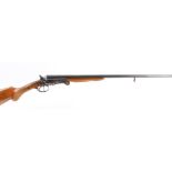 S2 .410 Spanish double semi hammer, 27½ ins barrels, 76mm chambers, folding sidelever action with