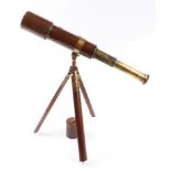 Tripod mounted telescope by W. F. Stanley dated '57 (believed made for Indian Rebellion 1857),