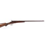 S1 .22 Belgian rising block single shot rifle, 23 ins octagonal barrel, semi pistol grip stock