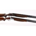 S2 12 bore Lanber over and under, ejector, 27½ ins multi choke barrels, file cut ventilated rib,