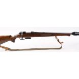 S1 .22 (hornet) CZ BRNO 527 FS bolt action rifle, 17 ins three quarter stocked barrel threaded for