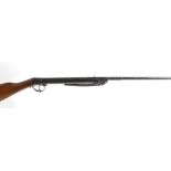 .177 Millita break barrel air rifle, black painted part octagonal sighted barrel, black painted