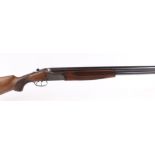 S2 12 bore Lanber over and under, ejector, 27½ ins multi choke barrels, narrow ventilated rib,