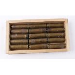 S2 15 x 10 bore 2,7/8 ins brass cased reloaded cartridges