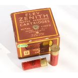 S2 25 x 12 bore Eley Zenith 5 shot collector's cartridges in original box