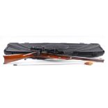 S2 .54 (smooth) Uberti percussion sporting gun, 32 ins octagonal sighted barrel (black powder only),