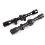4 x 32 Finder scope with mounts; 4 x 32 Richter Optik scope with mounts (2)