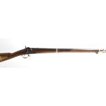 S2 .58 (smooth) Zoli black powder percussion sporting gun, 32 ins three quarter stocked brass banded