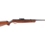 4.5mm Weihrauch HW57 underlever air rifle, open sights, no. 1689661 with owners manual and black