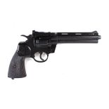 .177 Crosman 357 Co2 revolver, rotary magazine, black frame, plastic grips