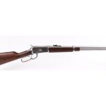 S1 .357 (mag) /.38 (spl) Rossi lever action carbine, 20 ins stainless steel barrel, stainless