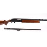 S2 12 bore Remington Model 1100 semi automatic, 3 shot (RM 89), 27½ ins barrel, ½ choke, file cut