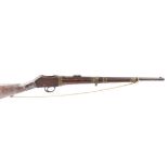 S58 .450 Martini action carbine, 23 ins three quarter stocked sighted barrel with eastern style