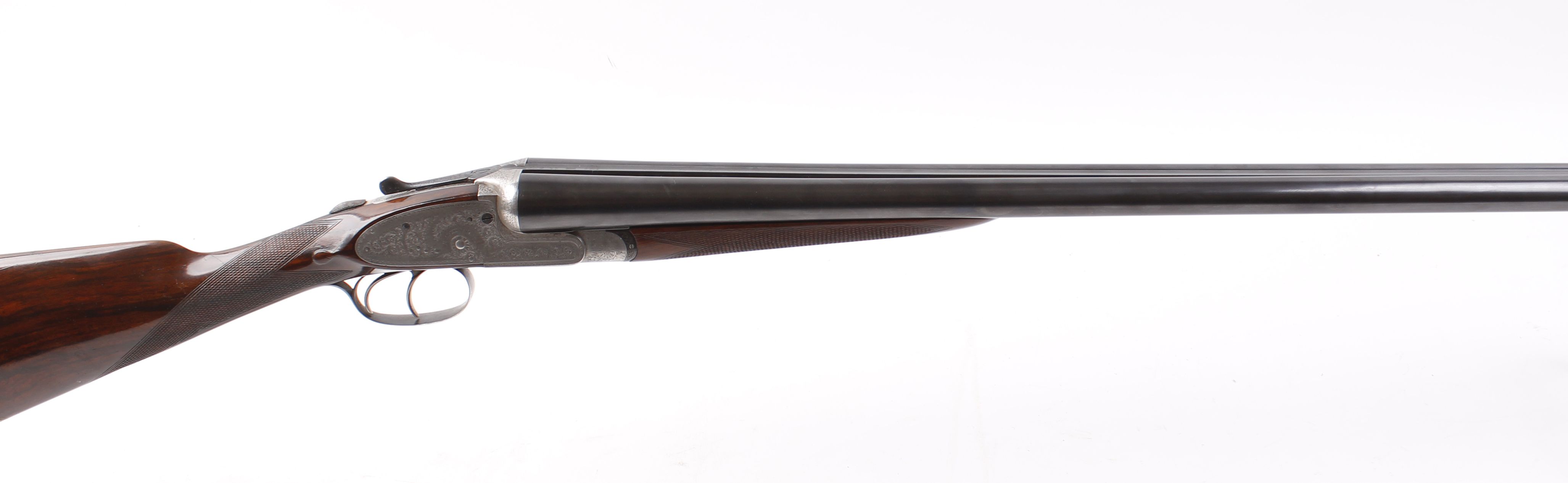 S2 12 bore sidelock ejector by H. Adkin & Sons, 28 ins sleeved barrels, ¼ & ½, indistinctly