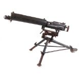 WWI .303 Vickers Light Machine Gun with tripod, no. ET159 - Deactivated with EU certificate