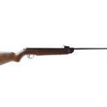 .22 Webley Hawk MkIII break barrel air rifle, tunnel foresight, open back sight, no. 65100, with