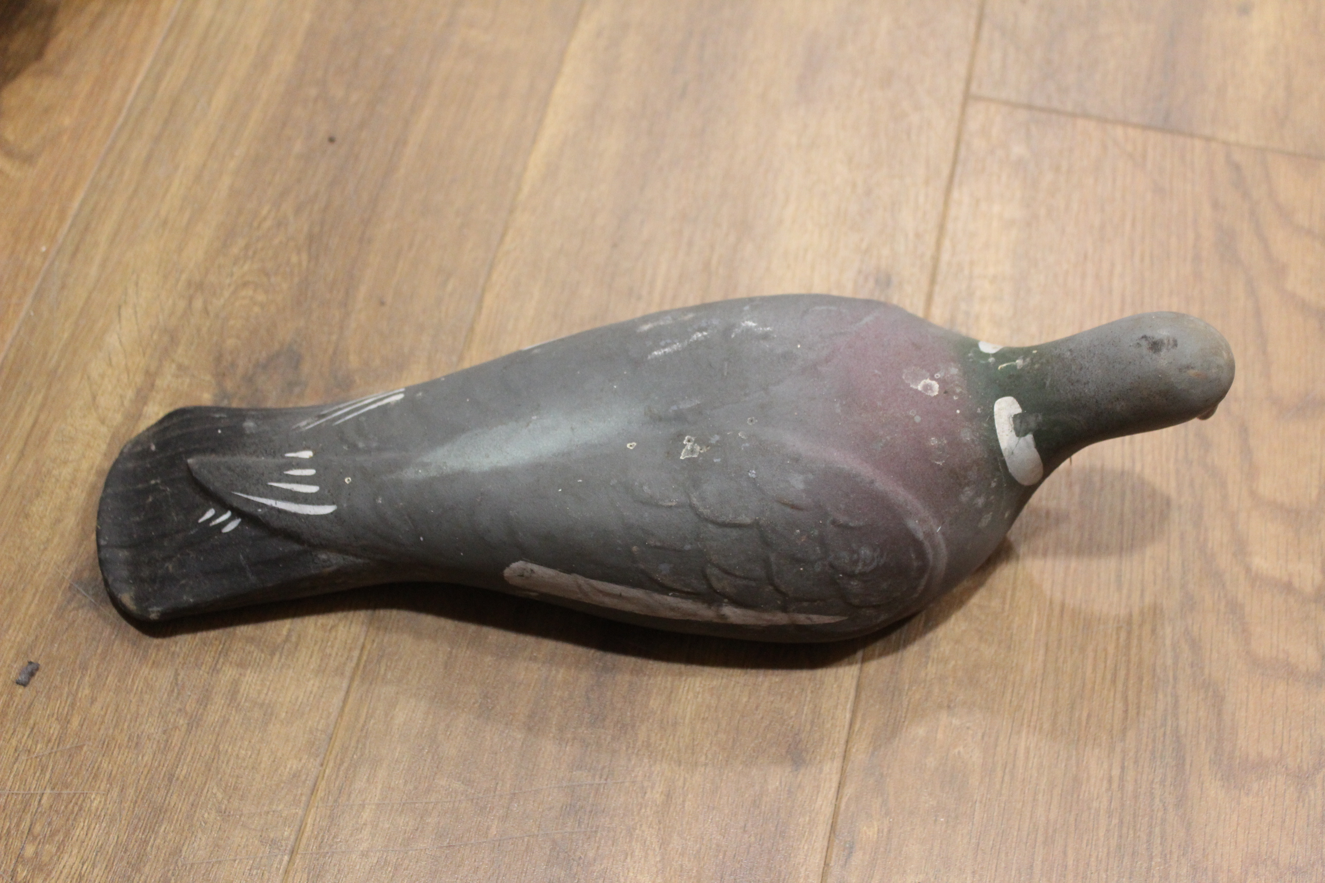 16 various pigeon decoys, shell and full bodied; 3 duck decoys - Image 3 of 3