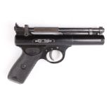 .22 Webley Premier air pistol, open sights