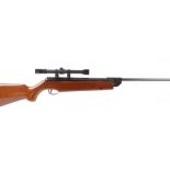 .22 Webley Vulcan break barrel air rifle, mounted 4 x 20 Tasco scope, no. 026354