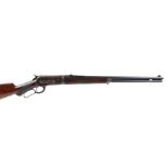 S1 .33 (wcf) Winchester Model 1886 lever action take-down rifle, 23 ins black steel barrel, 6 groove