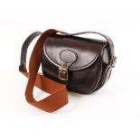 William Evans brown leather cartridge bag