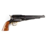 S1 .44 Westerner's Arms Remington 6 shot percussion black powder revolver, 8 ins octagonal sighted