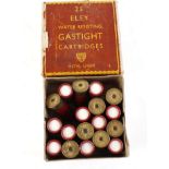 18 x 8 bore Eley Gastight metal lined 2¼ ins paper cased blank cartridges in original box