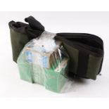 S2 85 (approx.) x 12 bore cartridges and fleece lined canvas gun slip