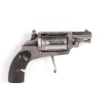 S58 5.5mm Velodog double action pocket revolver, 1¼ ins octagonal sighted barrel, 6 shot fluted