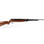 .22 Webley Mk3 underlever air rifle, c.1960, open sights, inset 'Webley' disc to stock, no. A3836