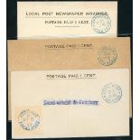 Municipal Posts Shanghai Postal Stationery Envelopes: A group, mostly cancelled by favour,