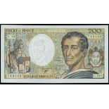 France, Banque de France, 200 francs, 1994, serial number L.163 719133, (Pick 155f, Fayette 70/...