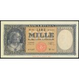 Italy, Banca d'Italia, 1000 lire, 1948, serial number M156 074265, (Pick 88a),