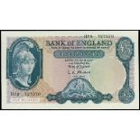 Bank of England, 5 pounds, ND (1961-63), serial number H79 727570, (Pick 372),