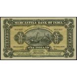 The Mercantile Bank of India, $1, Shanghai, 1.7.1924, serial number 022967, (Pick S446),