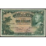 Sarawak, $1, 1.1.1935, serial number A/4 657056, (Pick 20),