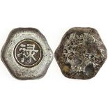 China, Kweichow Province, a small floral shaped silver ingot, 31.8g