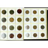 China, a coin album of 125 copper coins from the Qing and Republican eras,