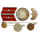 Japan, mixed lot of six badges and insignias, 1920's to 1940's,