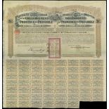 Gouvernment Province de Petchili, 5.5.% bond for 20 pounds, 1913, the LAST folio number of issu...