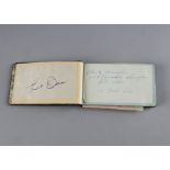 Boxing Autographs, twenty one from the 1940s mainly on paper stuck into an autograph book