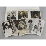 Postcards, a selection of eight modern albums containing approx 650 Edwardian cards inc,