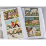 Postcards, a collection of approx 200 cards and art pictures including, Willy Schermel children's