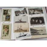 Postcards, a collection of approx 1000 Edwardian cards in eleven modern albums inc, Loco "Charles