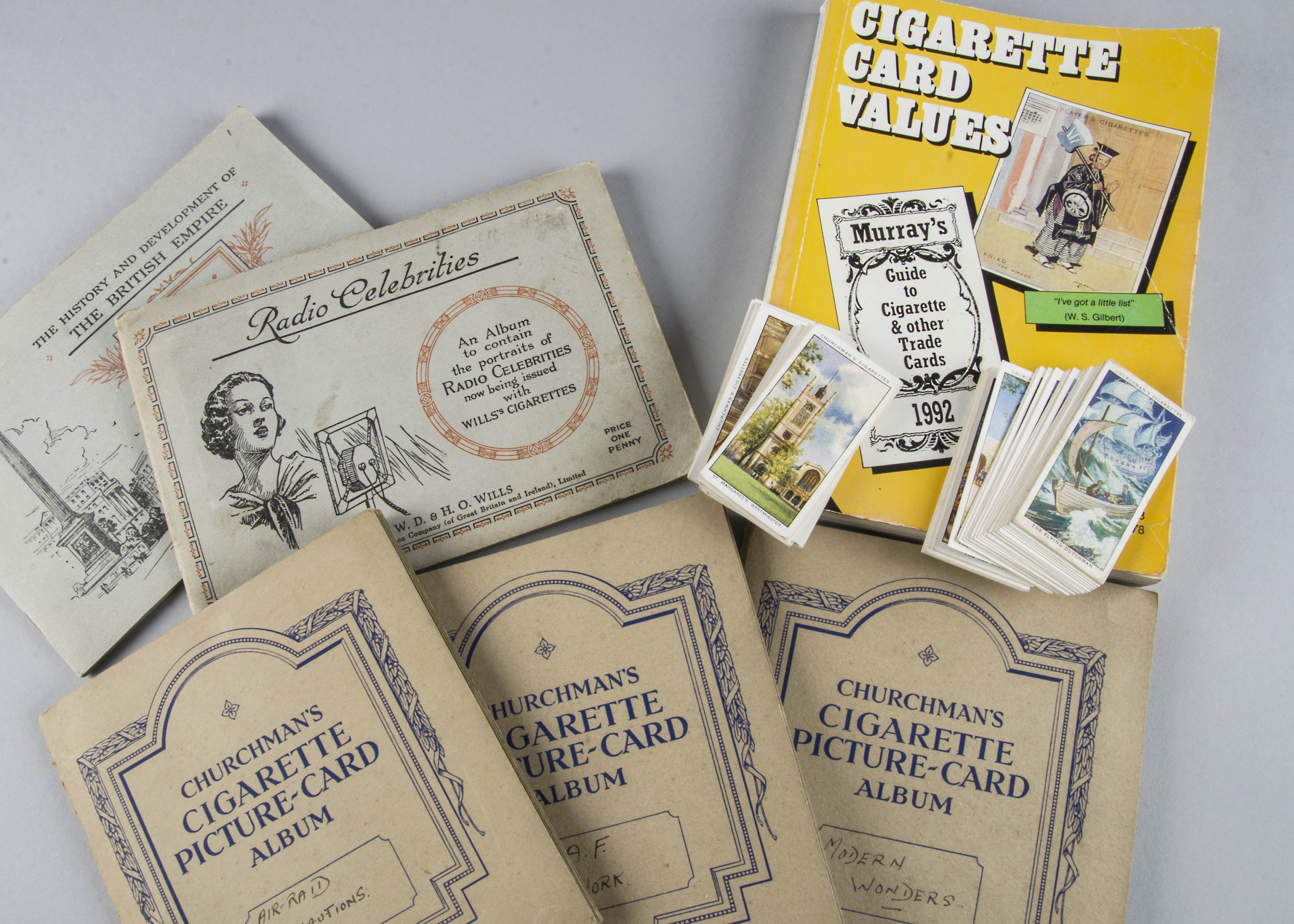 Cigarette Cards, Churchmans, a selection of sets in original slot in albums to include The History &