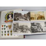 Postcards, a good selection of approx 500 Edwardian cards in four modern albums inc, Christmas,